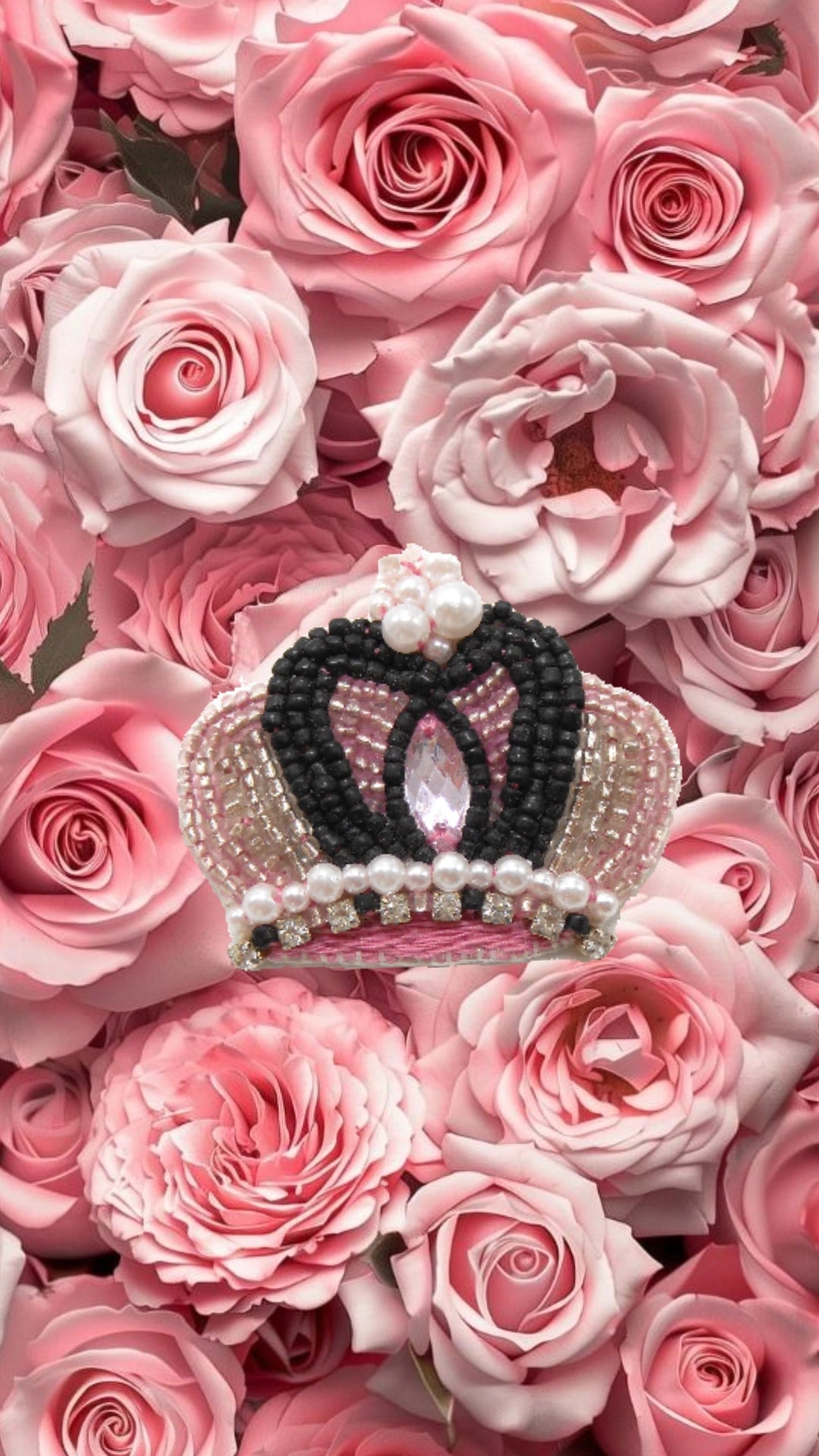 Broche brodée main - COURONNE ROYALE