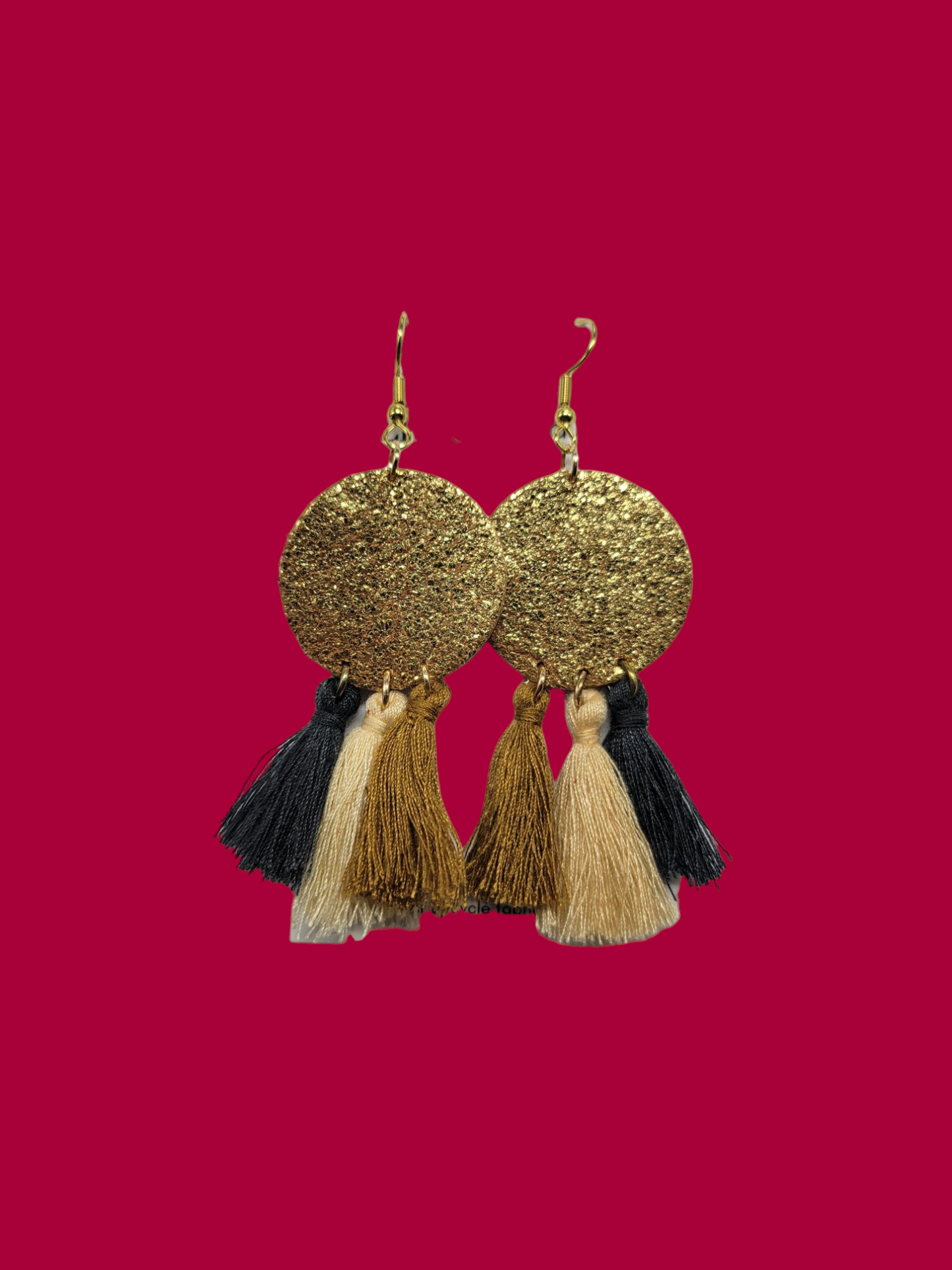 Boucles d'oreilles cuir recyclé - Atelier Claire Zhou x 114 Paris