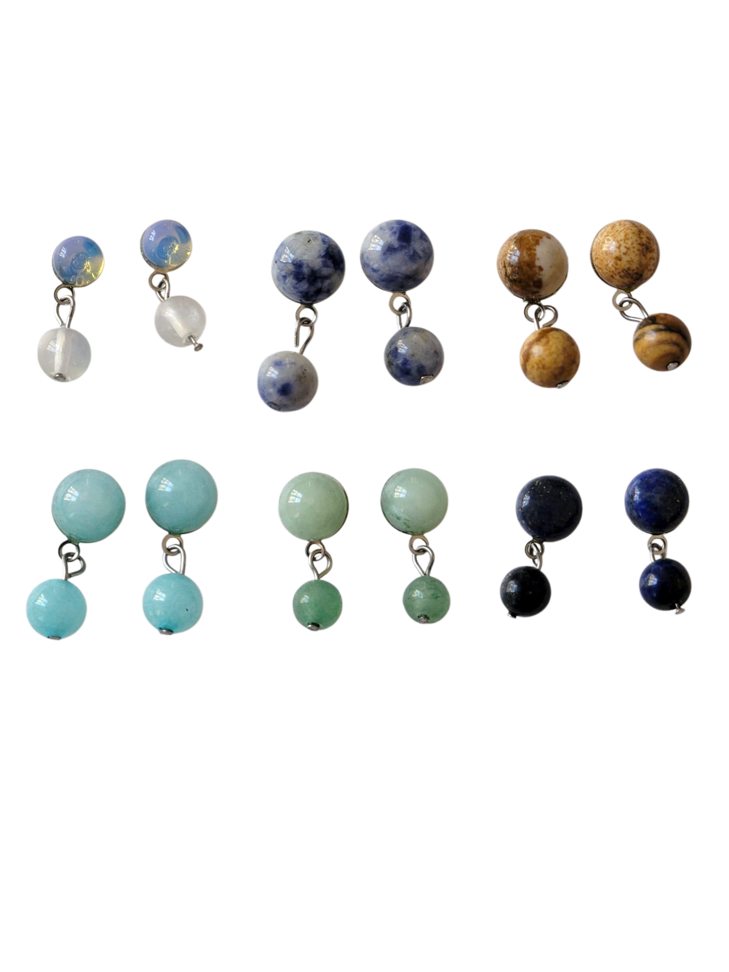 Boucles d'oreilles pierres naturelles - EVE