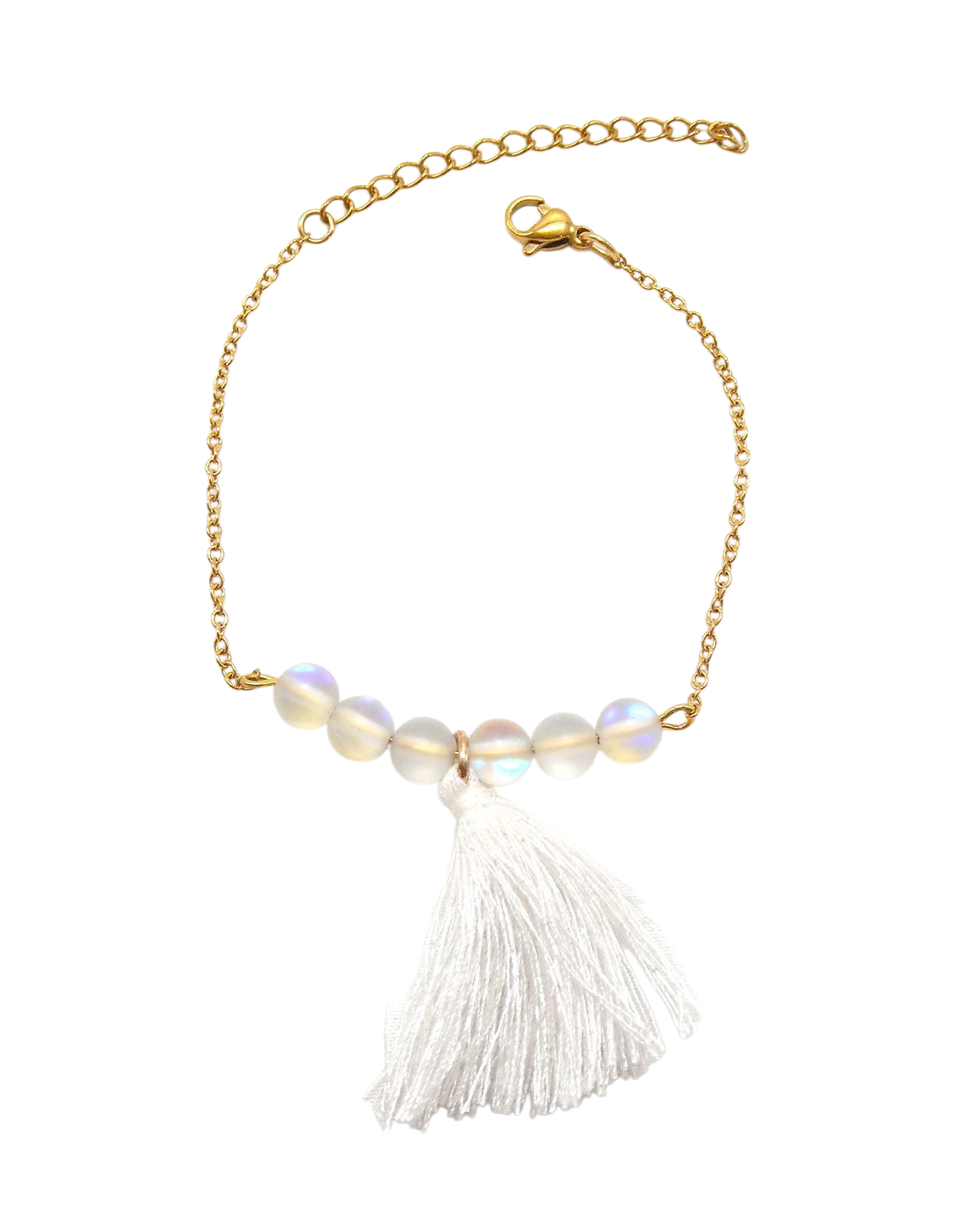 Bracelet perles irisées mattes bohème - CONSTANCE