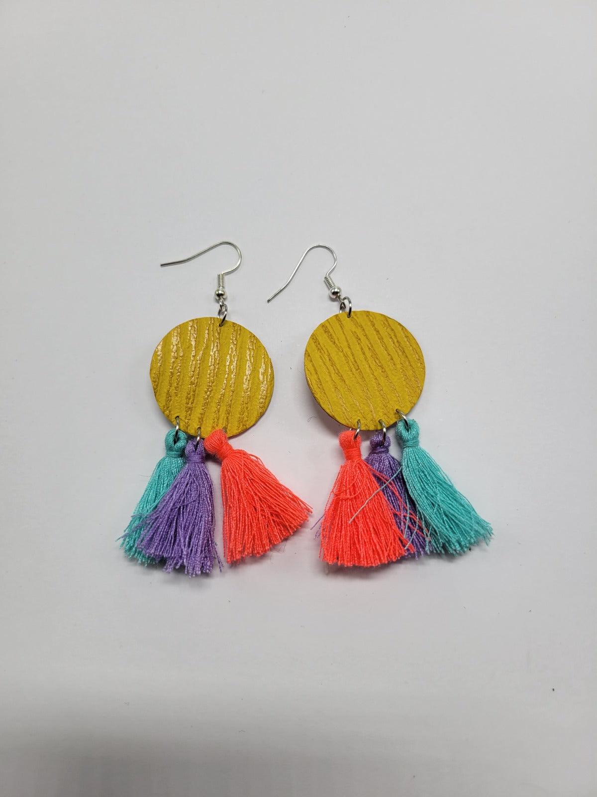 Boucles d'oreilles cuir recyclé - Atelier Claire Zhou x 114 Paris