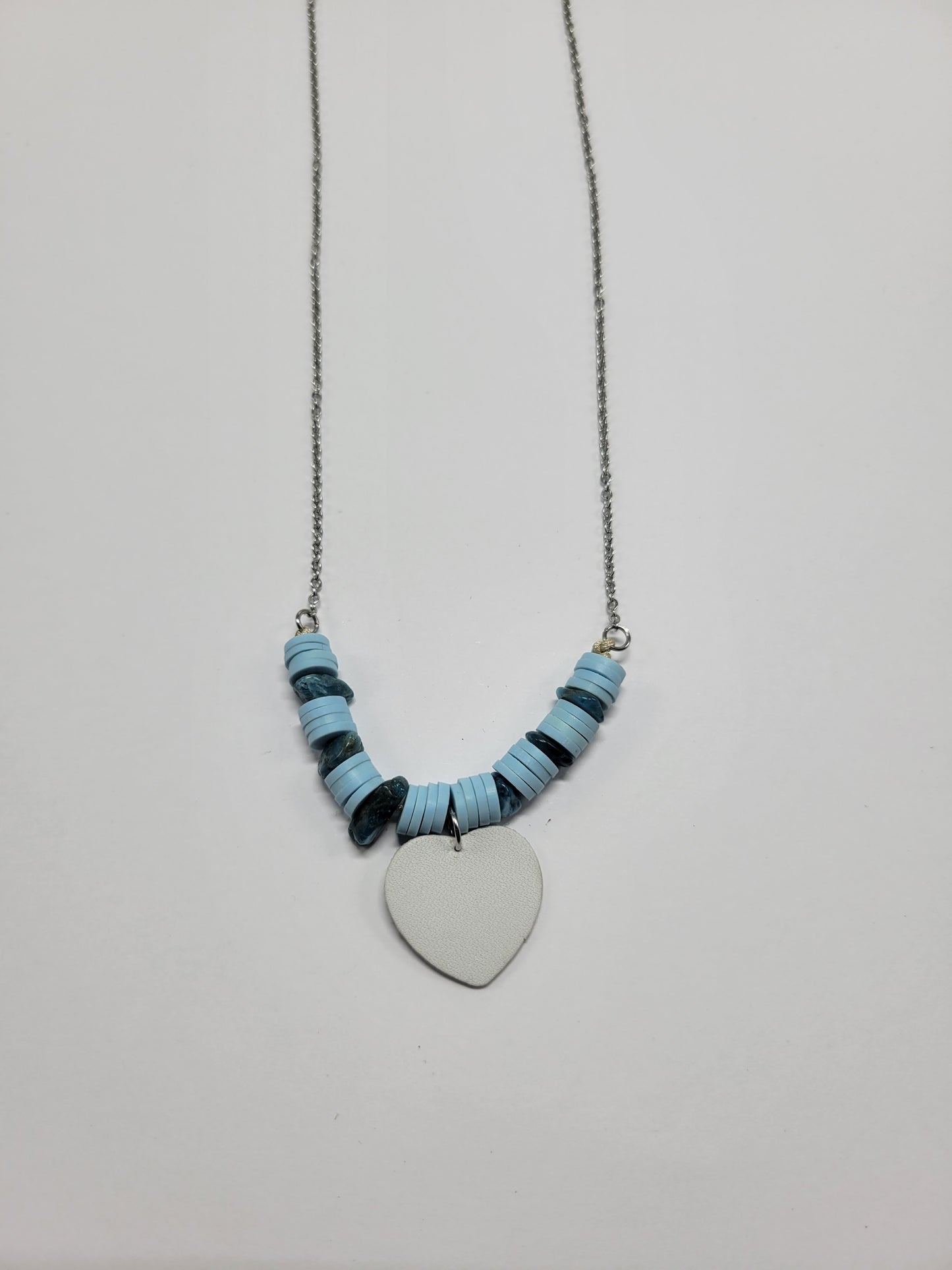 Collier cuir recyclé et pampilles - Atelier Claire Zhou x 114 Paris