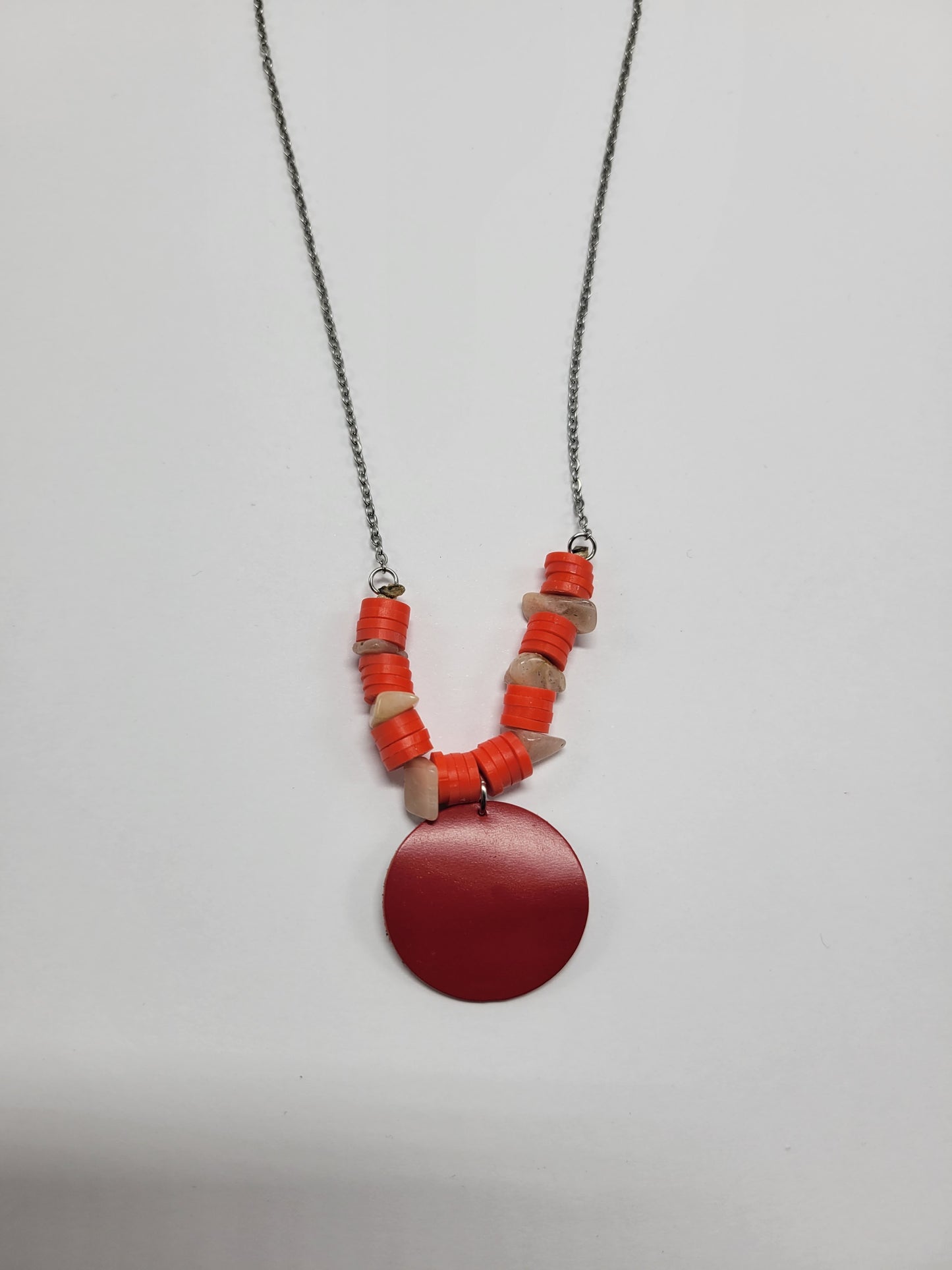 Collier cuir recyclé et pampilles - Atelier Claire Zhou x 114 Paris