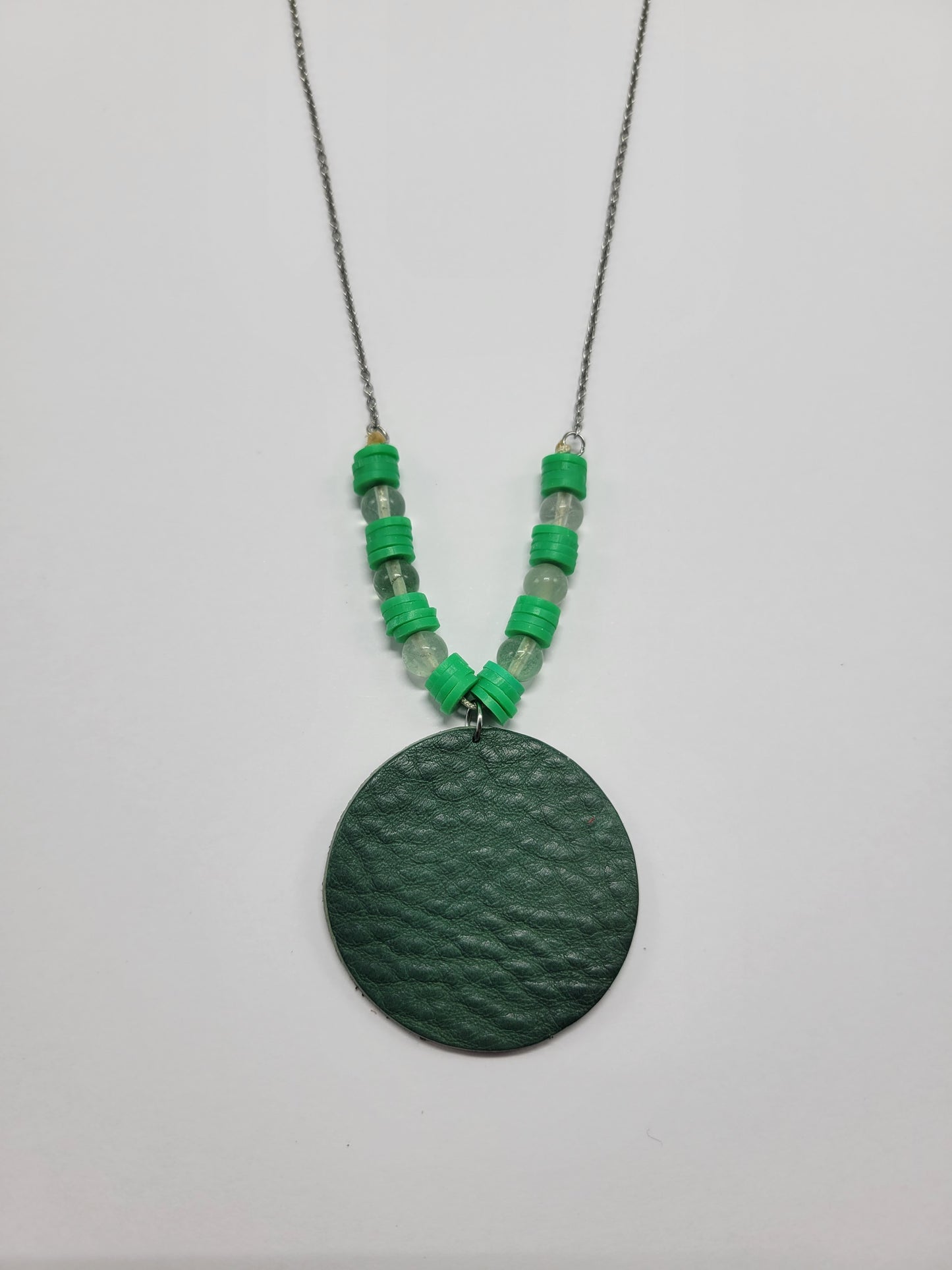 Collier cuir recyclé et pampilles - Atelier Claire Zhou x 114 Paris