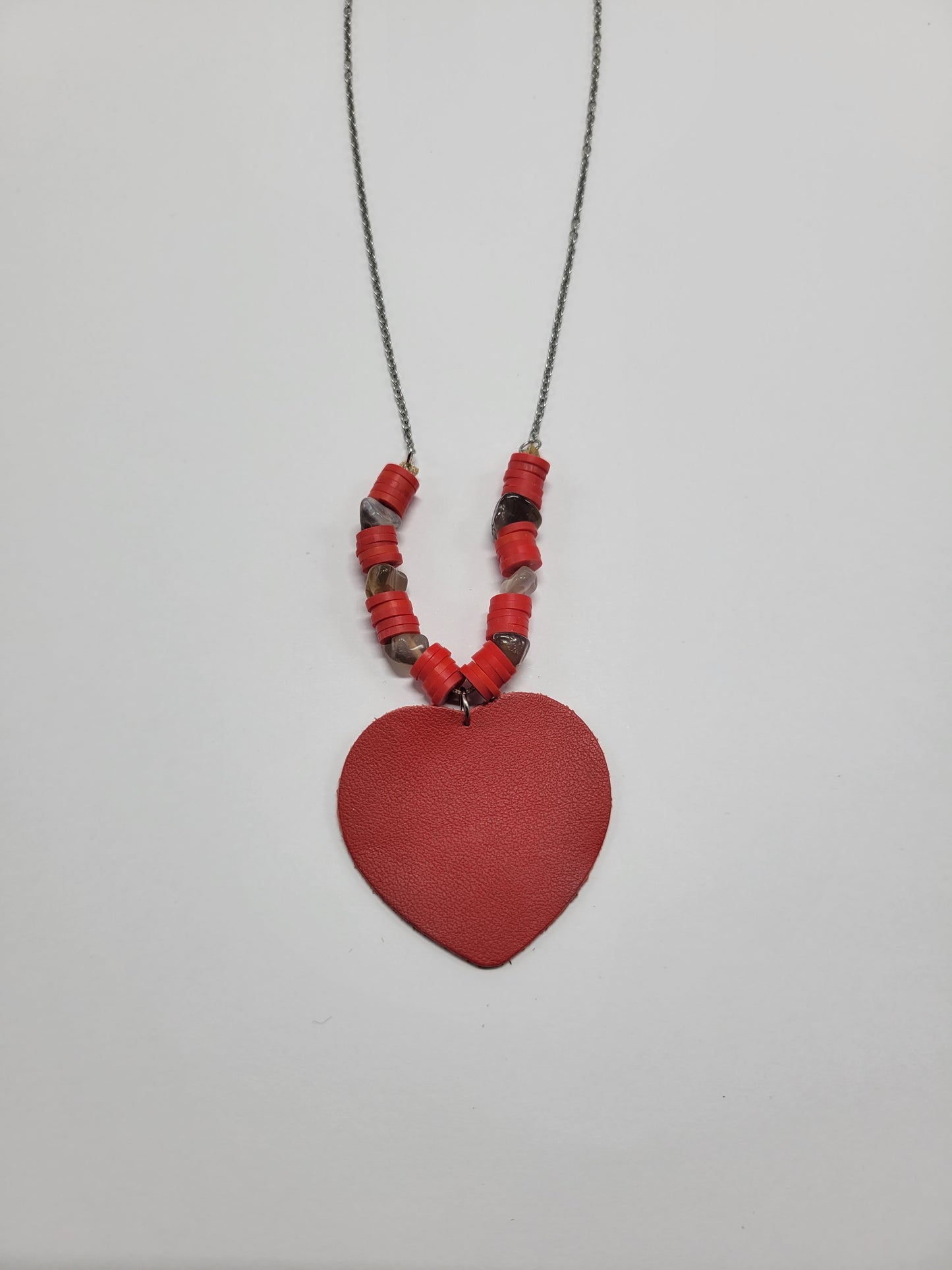 Collier cuir recyclé et pampilles - Atelier Claire Zhou x 114 Paris