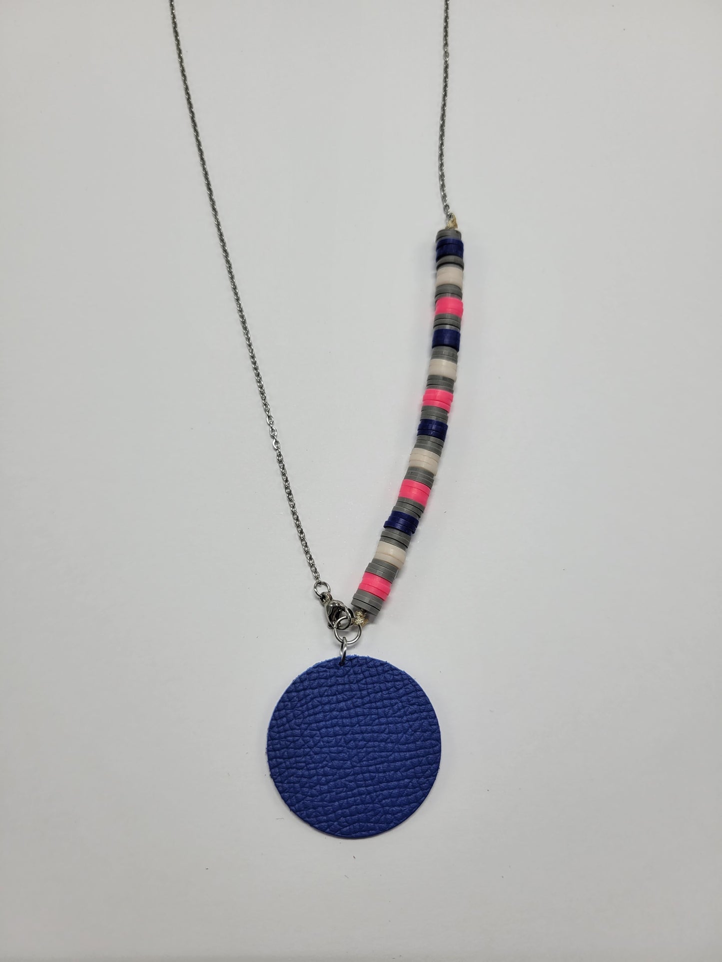 Collier cuir recyclé et pampilles - Atelier Claire Zhou x 114 Paris