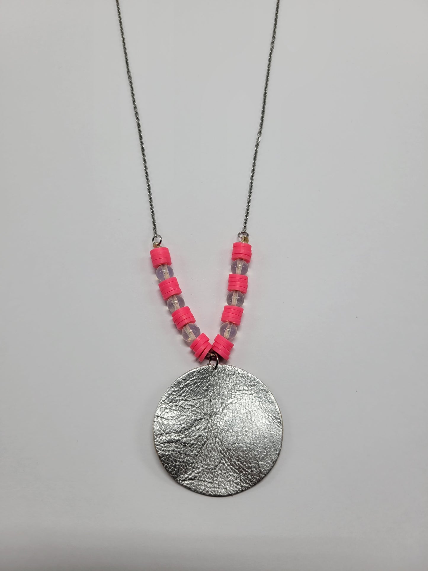 Collier cuir recyclé et pampilles - Atelier Claire Zhou x 114 Paris