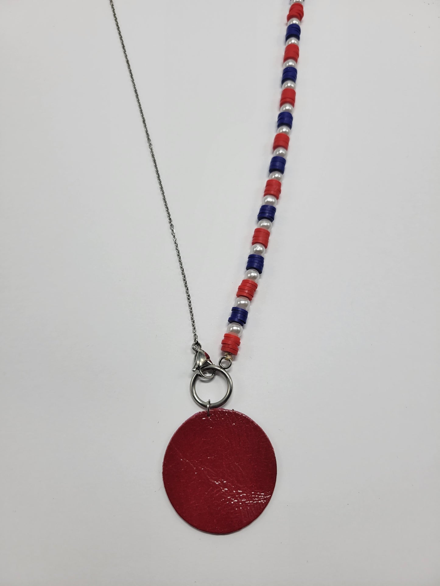 Collier cuir recyclé et pampilles - Atelier Claire Zhou x 114 Paris