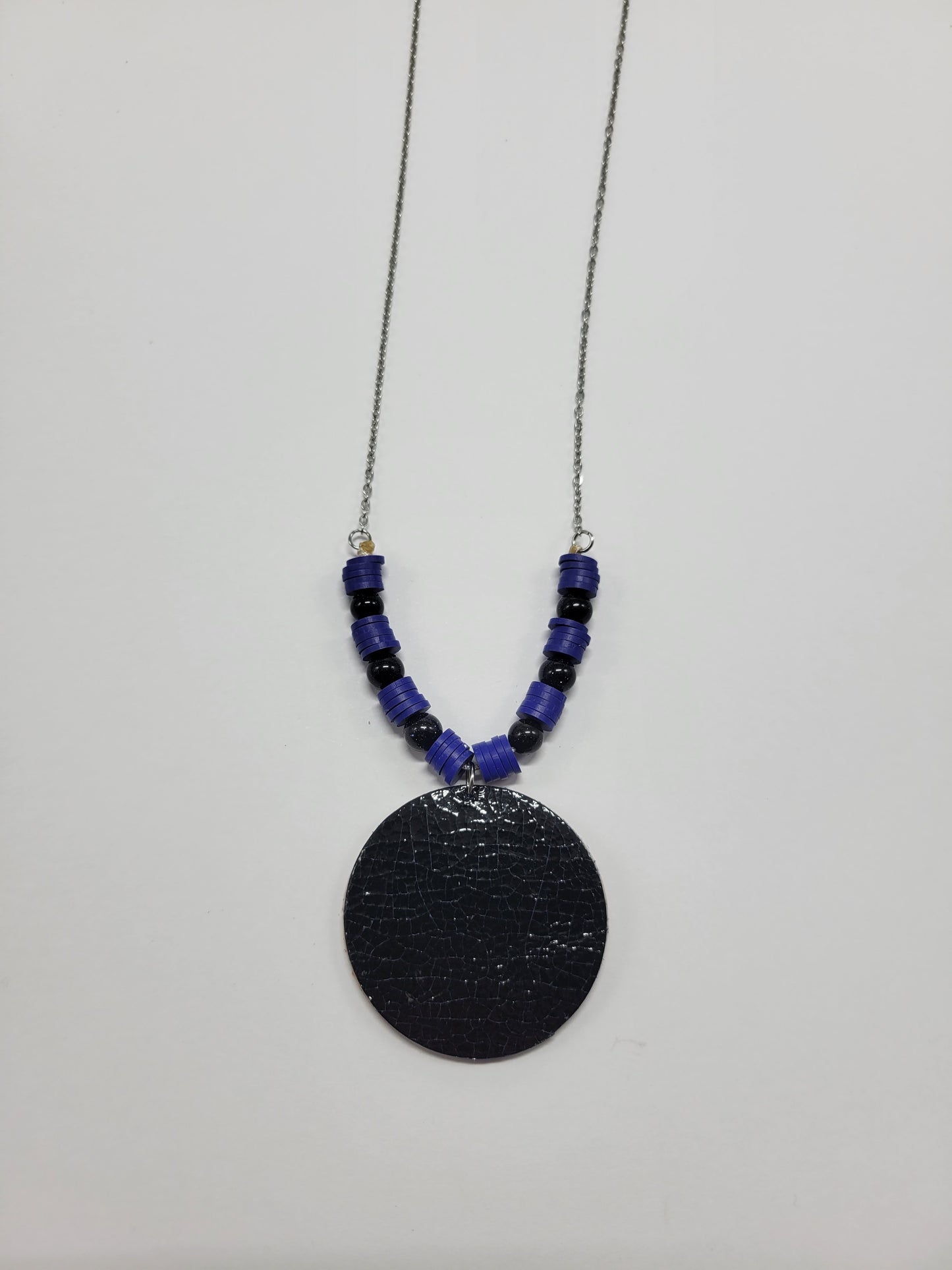 Collier cuir recyclé et pampilles - Atelier Claire Zhou x 114 Paris