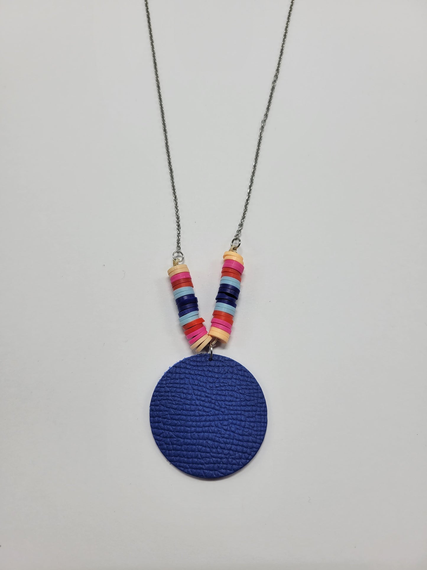 Collier cuir recyclé et pampilles - Atelier Claire Zhou x 114 Paris