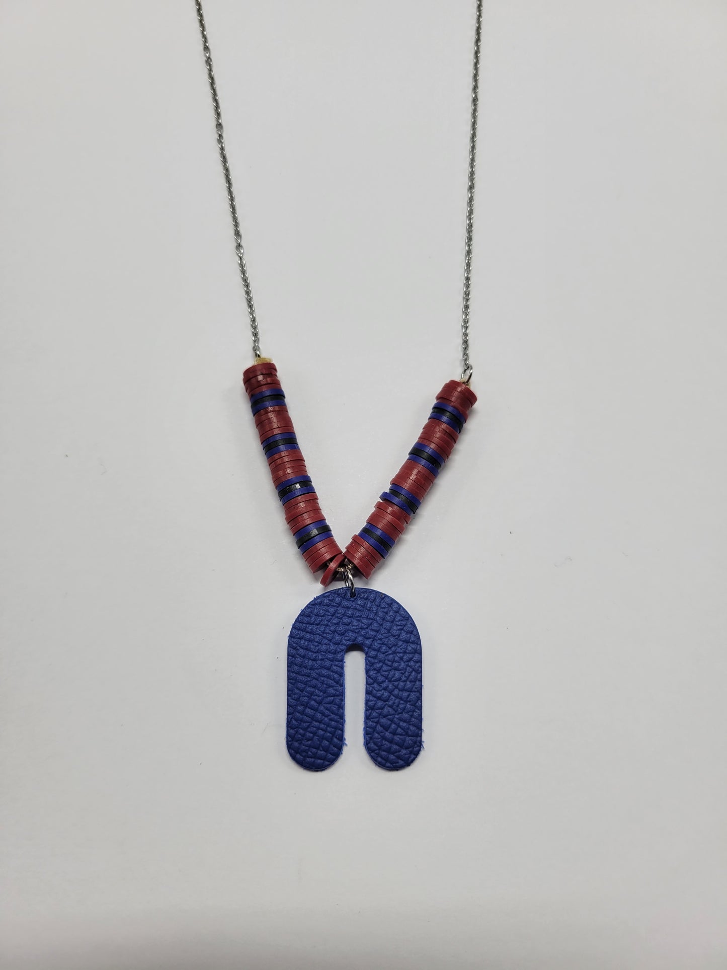 Collier cuir recyclé et pampilles - Atelier Claire Zhou x 114 Paris