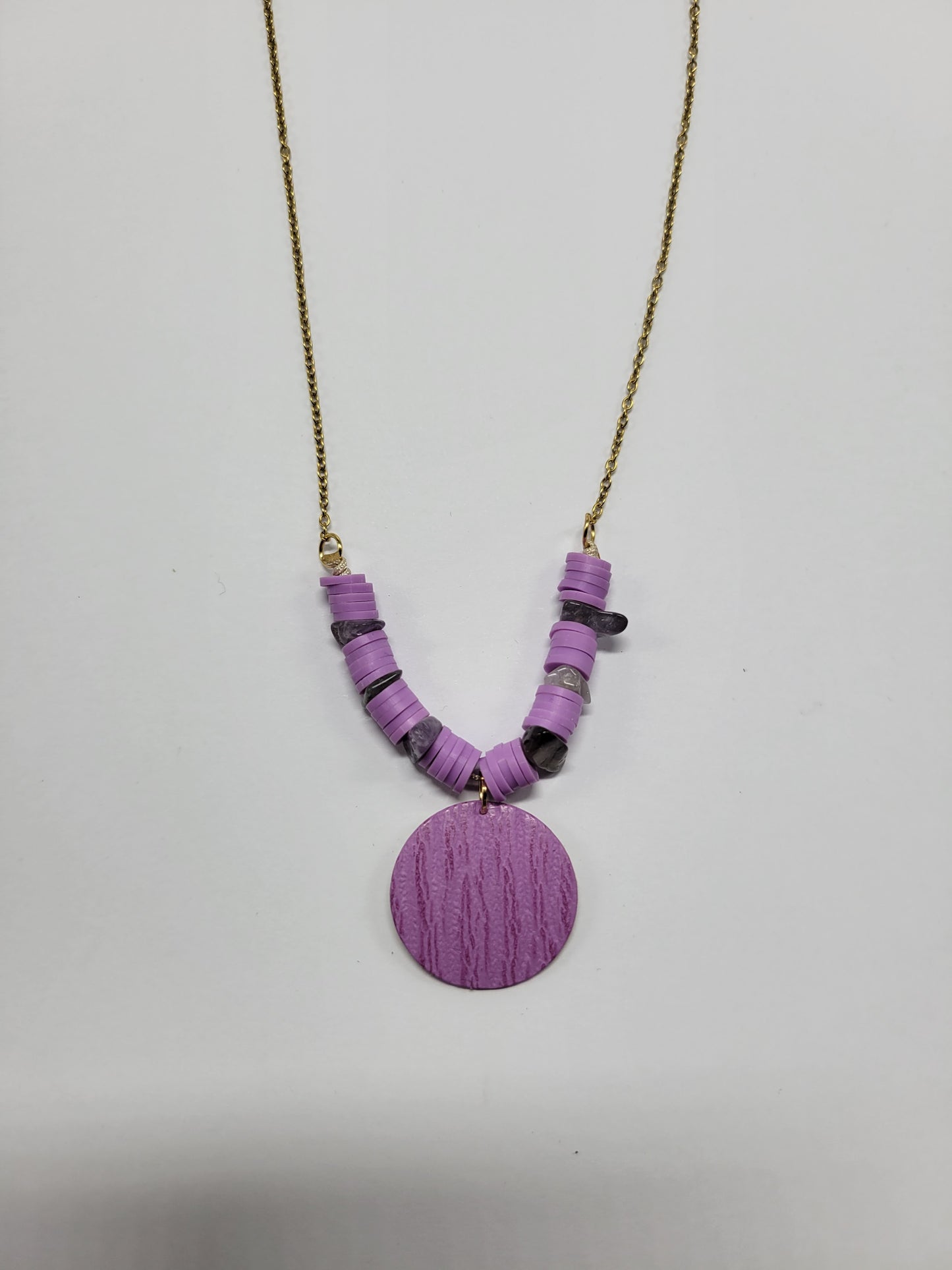 Collier cuir recyclé et pampilles - Atelier Claire Zhou x 114 Paris