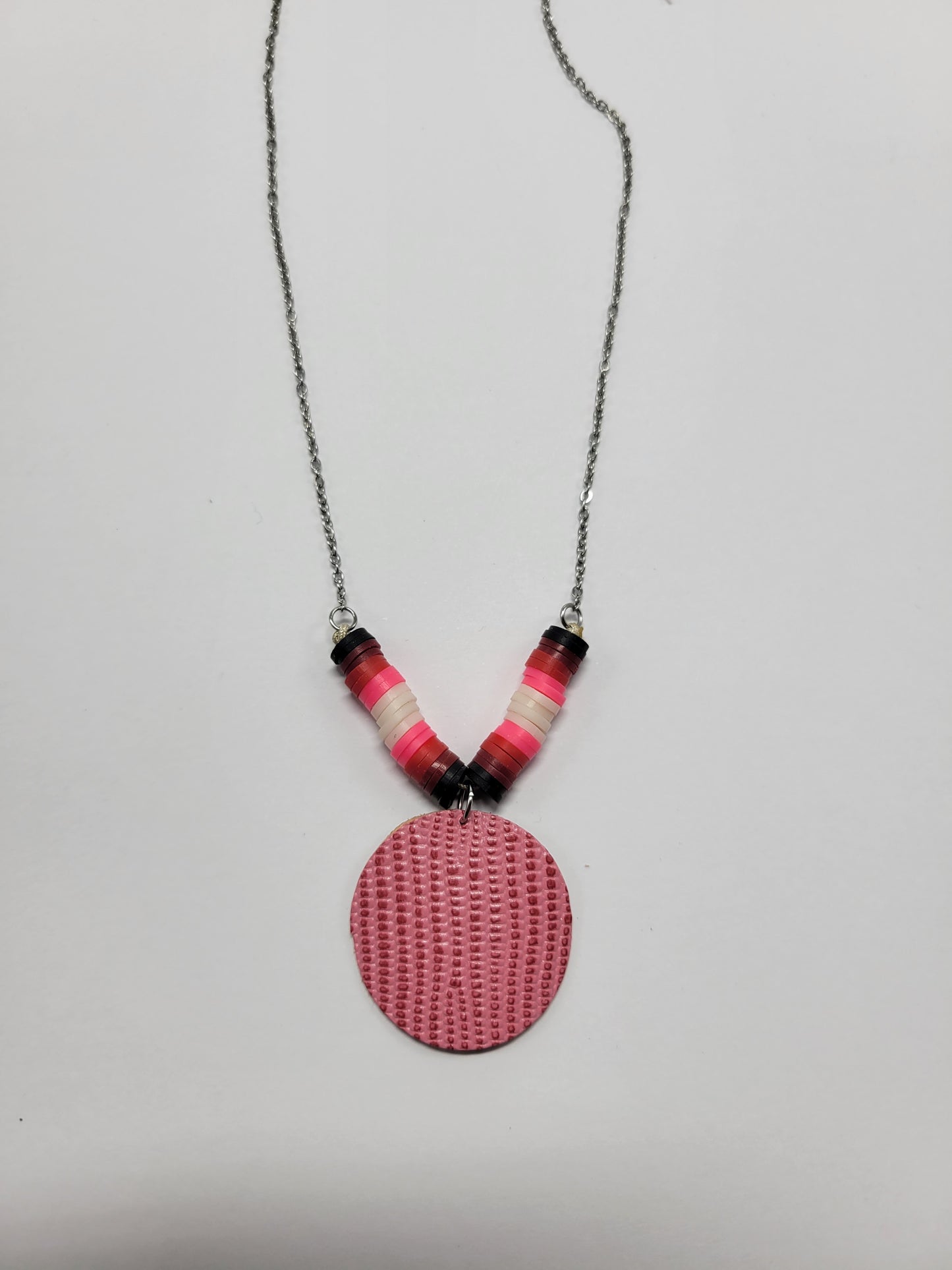 Collier cuir recyclé et pampilles - Atelier Claire Zhou x 114 Paris