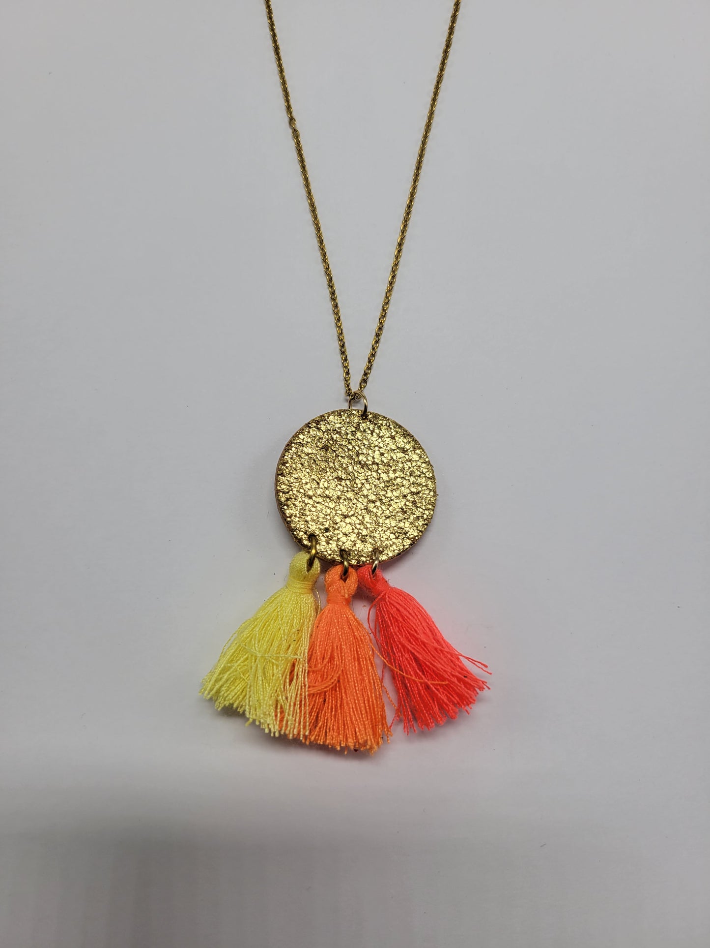 Collier cuir recyclé et pampilles - Atelier Claire Zhou x 114 Paris