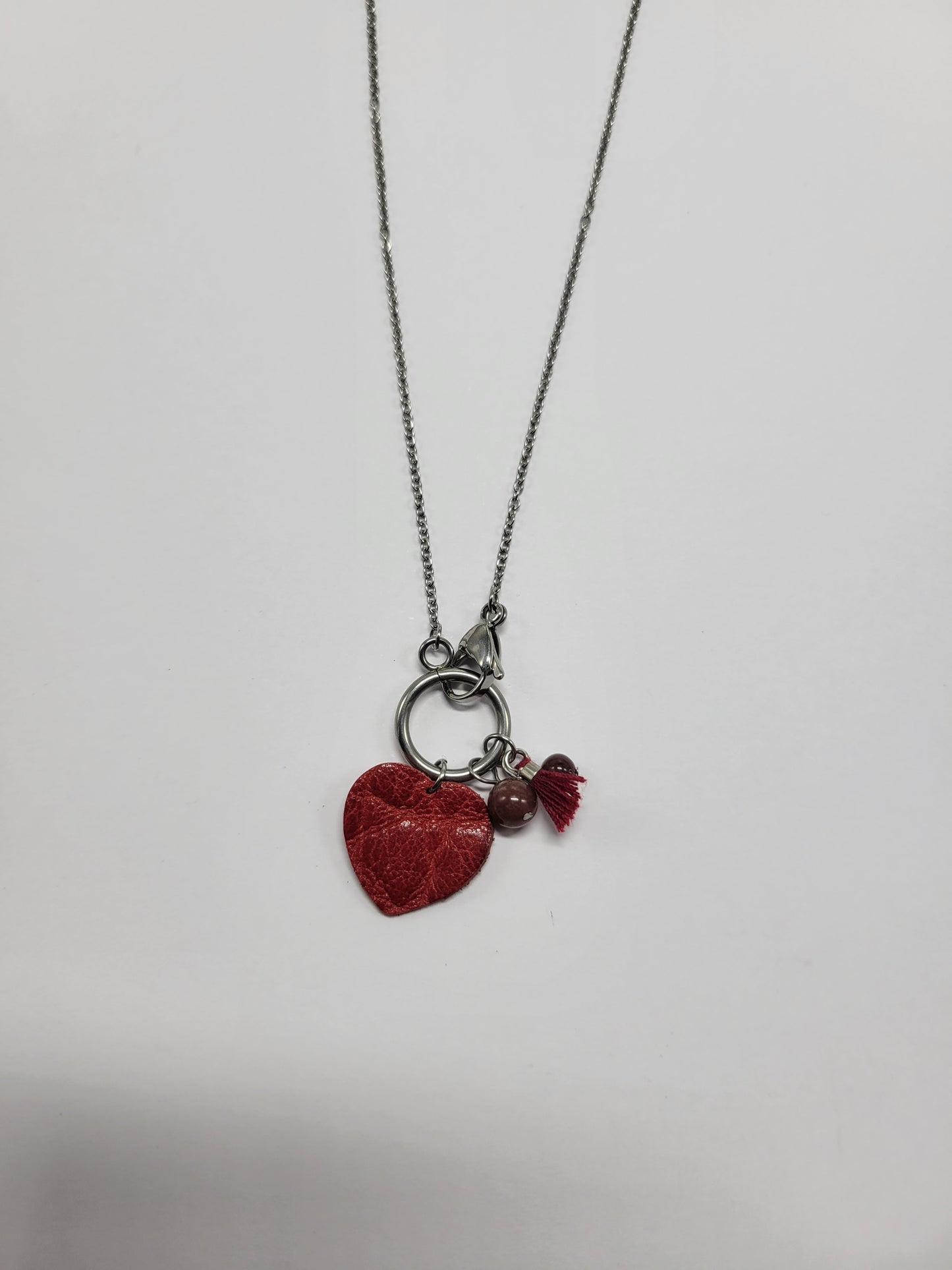 Collier cuir recyclé et pampilles - Atelier Claire Zhou x 114 Paris