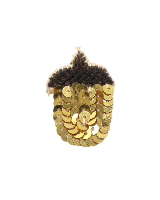 Broche brodée main - GLAND D'AUTOMNE
