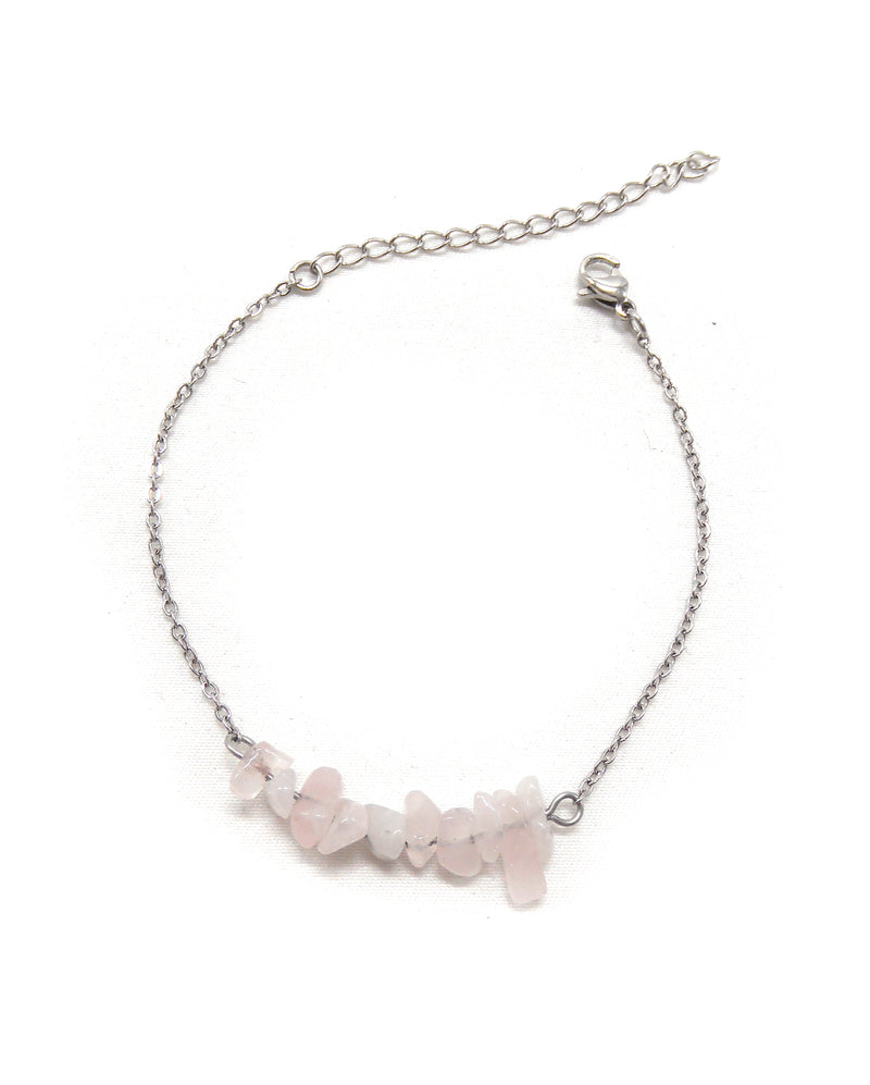 AGATHEA bracelet quartz rose
