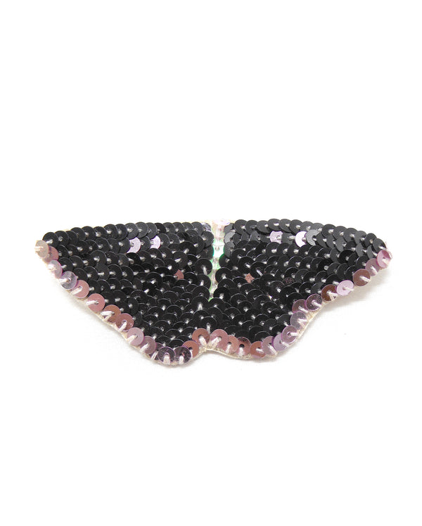 PAPILLON BALTIMORE broche papillon noir brodée main