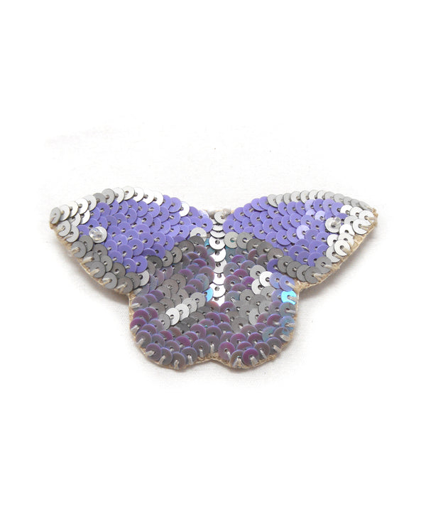 PAPILLON AMARYLLIS broche papillon brodée main violet