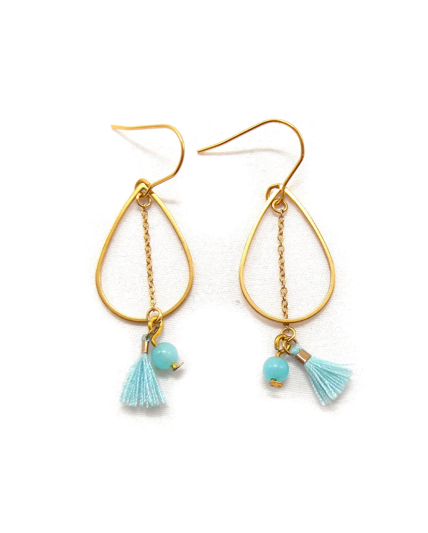 JESSICA boucles d'oreilles aigue-marine