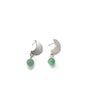 Boucles d'oreilles lune et perle pierres naturelles - LUNA
