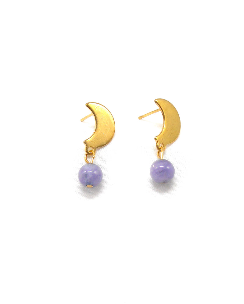 LUNA boucles d'oreilles pierres naturelles