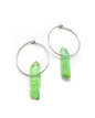 Boucles d'oreilles créoles cristaux - TINA/TINAYA