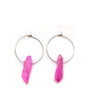 Boucles d'oreilles créoles cristaux - TINA/TINAYA