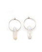 Boucles d'oreilles créoles cristaux - TINA/TINAYA