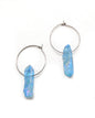 Boucles d'oreilles créoles cristaux - TINA/TINAYA