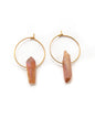 Boucles d'oreilles créoles cristaux - TINA/TINAYA
