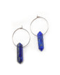 Boucles d'oreilles créoles cristaux - TINA/TINAYA