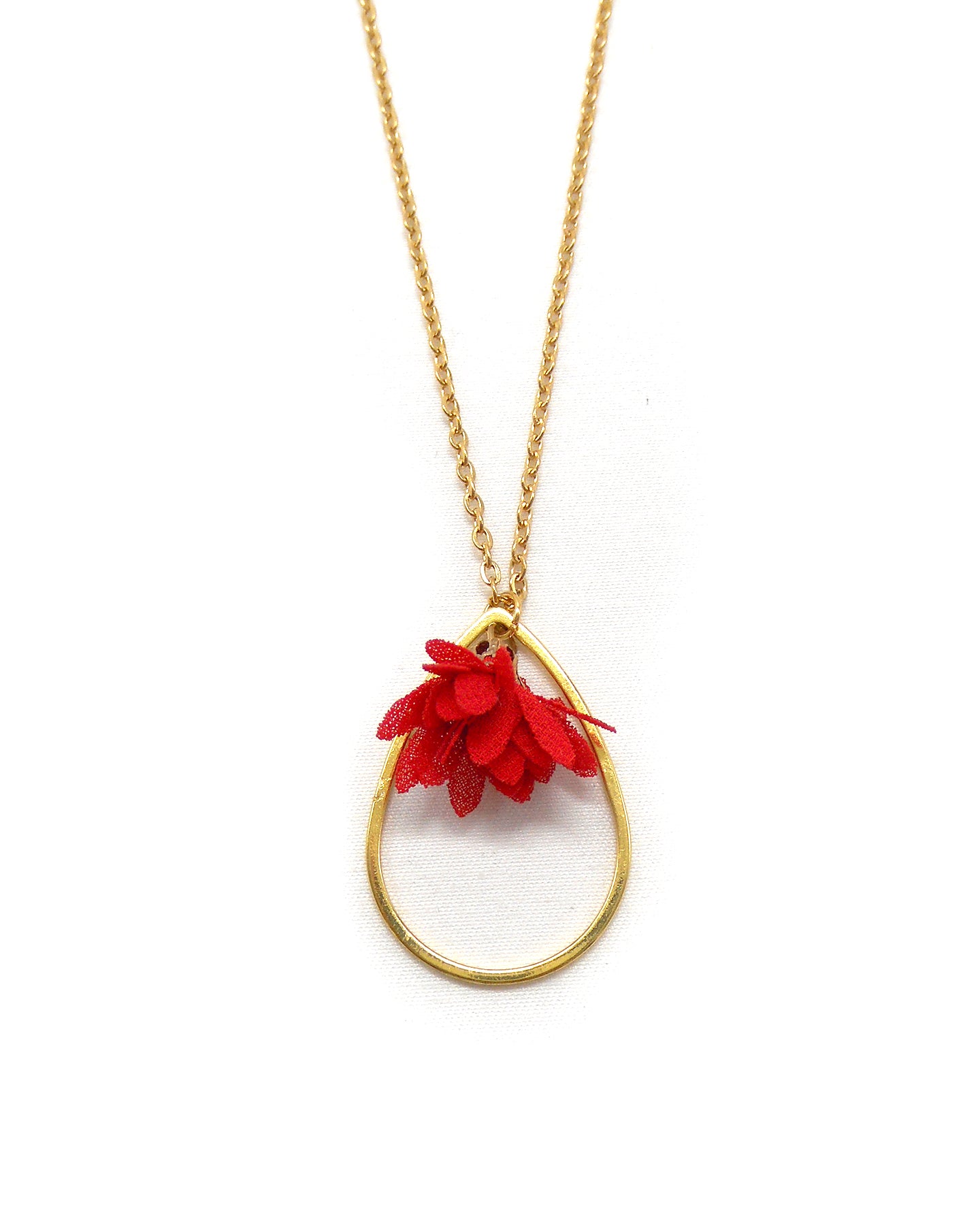 Collier goutte fleur - DOLLY