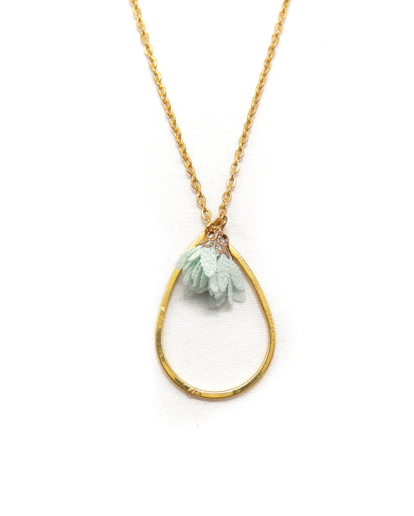 Collier goutte fleur - DOLLY