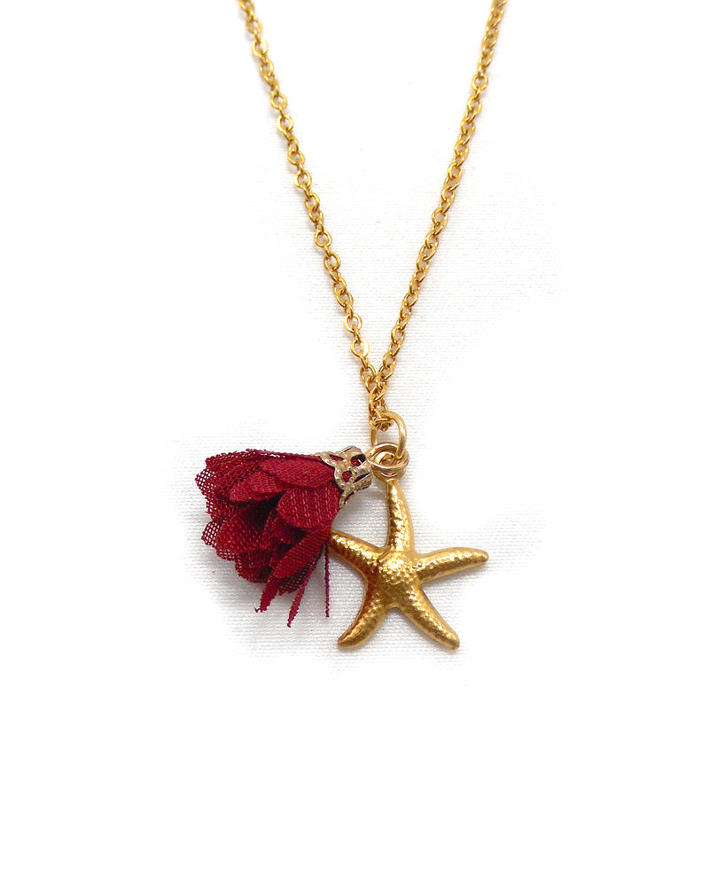 ESTELA collier étoile de mer fleur