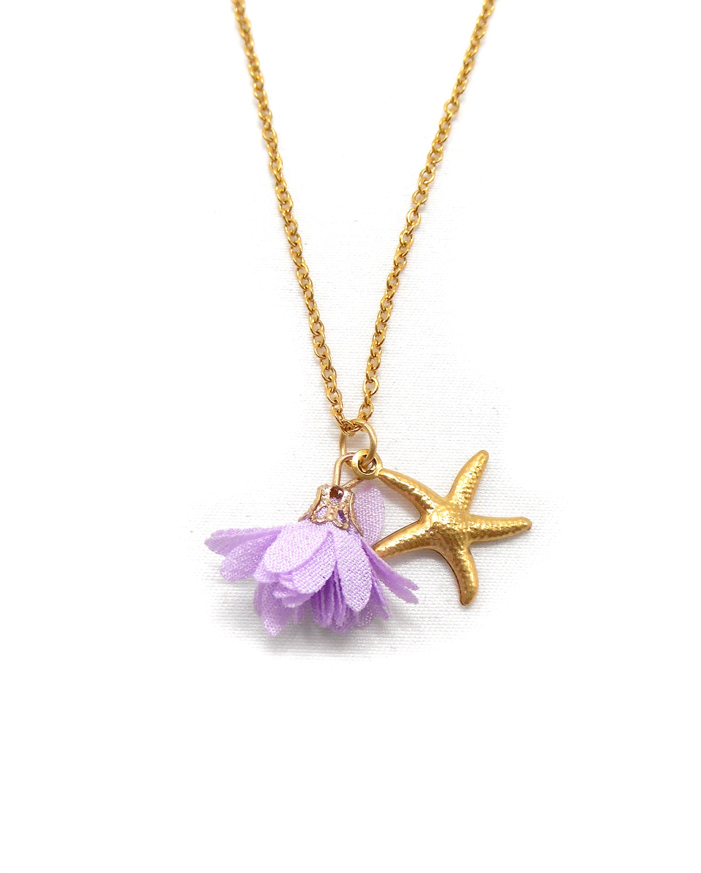 Collier étoile de mer fleur - ESTELA