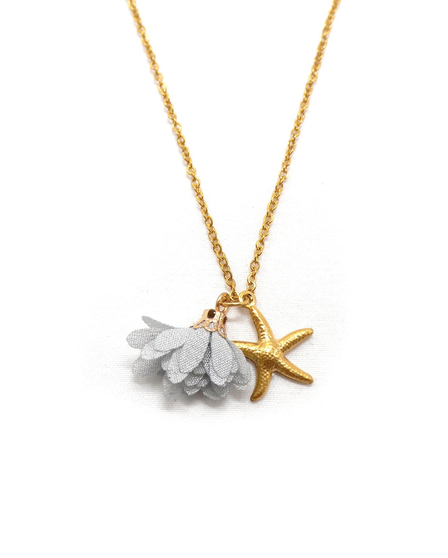 Collier étoile de mer fleur - ESTELA