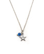 Collier petite étoile et perle pierre naturelle - MABO
