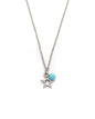 Collier petite étoile et perle pierre naturelle - MABO