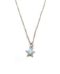 Collier petite étoile et perle pierre naturelle - MABO