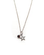 Collier petite étoile et perle pierre naturelle - MABO
