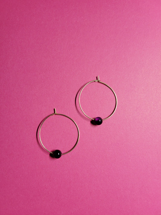 Boucles d'oreilles pierres - LEA