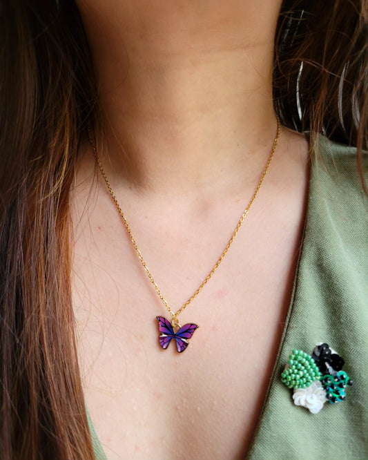 PAPILLON collier féerique