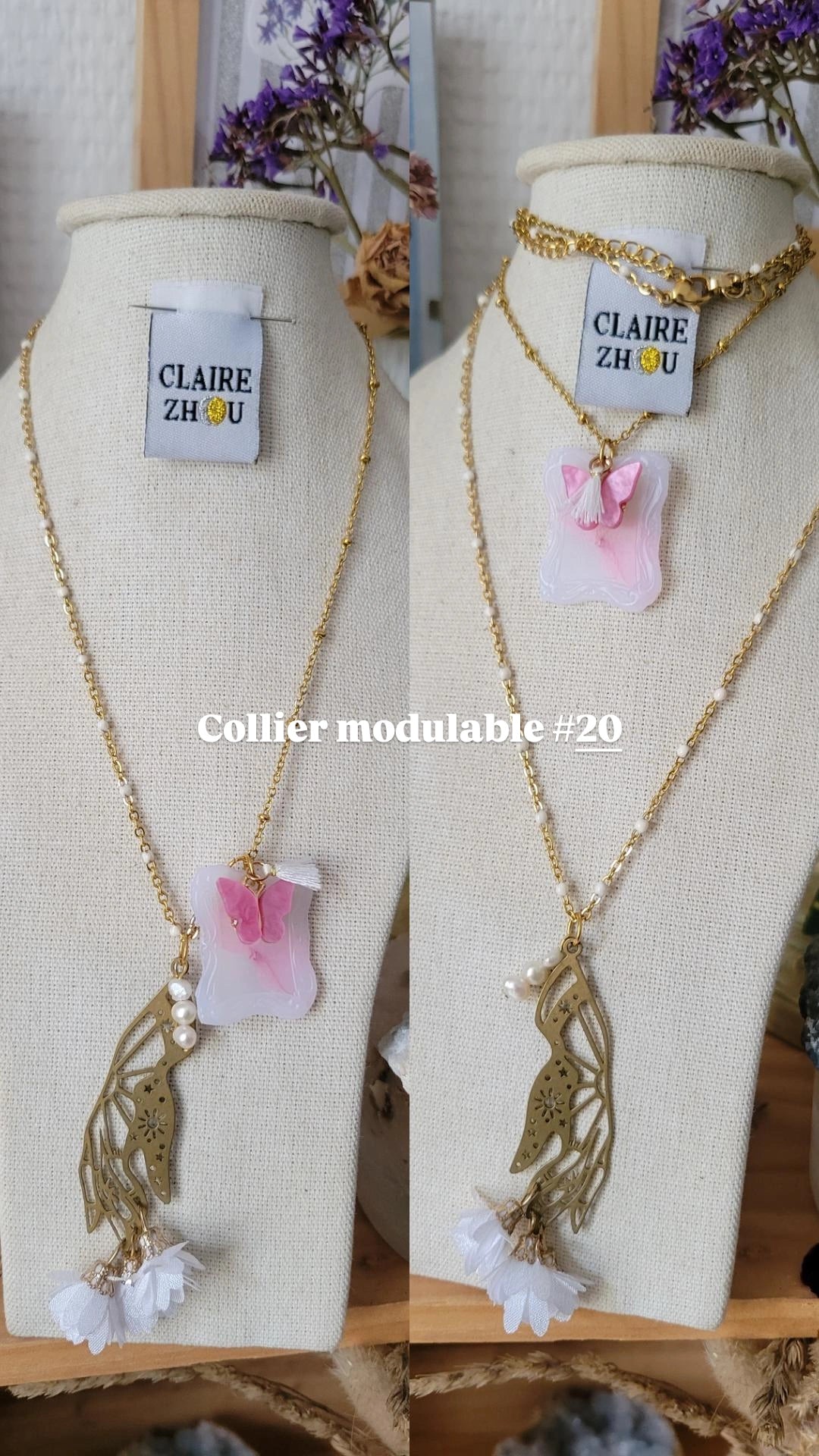 Colliers modulables court/long MERVEILLEUSES, bijoux originaux et uniques 2026 ✨️