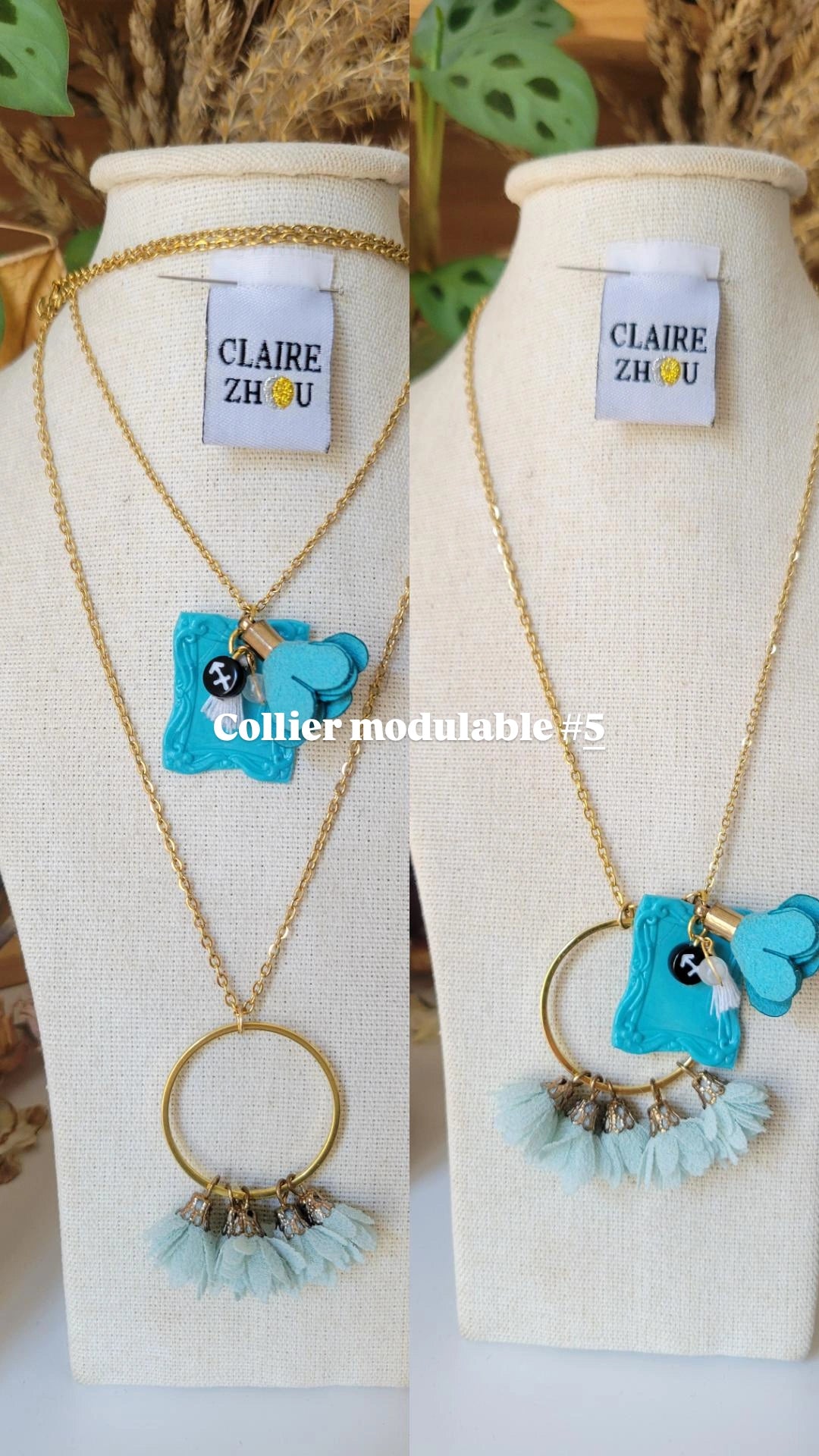 Colliers modulables court/long MERVEILLEUSES, bijoux originaux et uniques 2026 ✨️