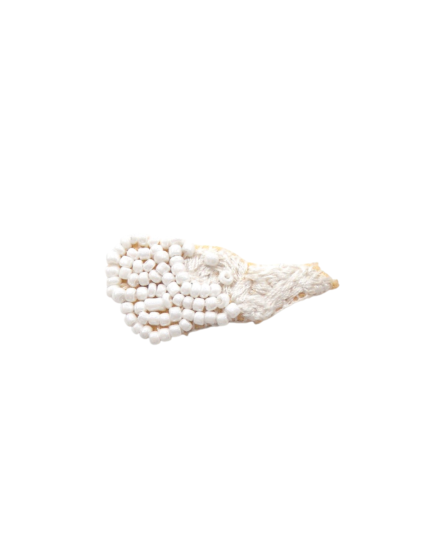 Broche brodée main - NUAGE SOUFFLE