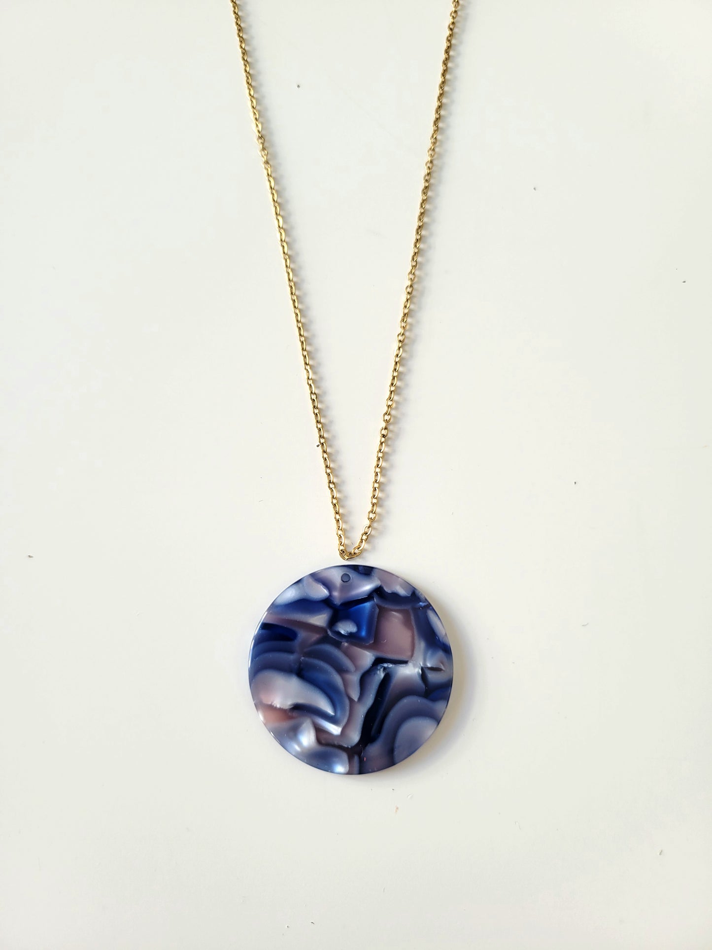 Collier résine retro vintage - ADELE/CLAUDIA/CATHERINE/ISABELLE/JEANNE/PHILO