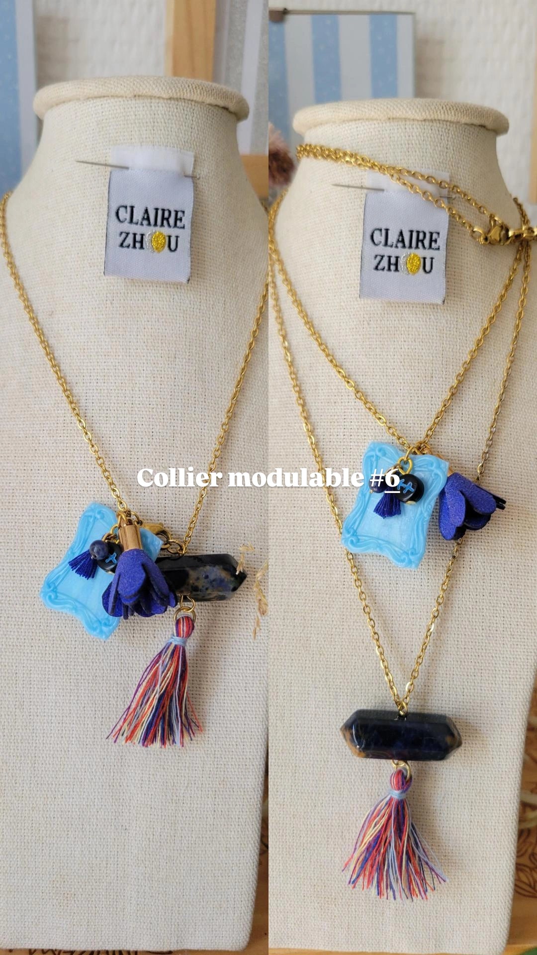 Colliers modulables court/long MERVEILLEUSES, bijoux originaux et uniques 2026 ✨️