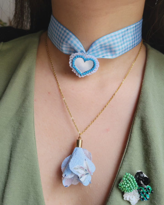 Collier floral bohème - SACHA