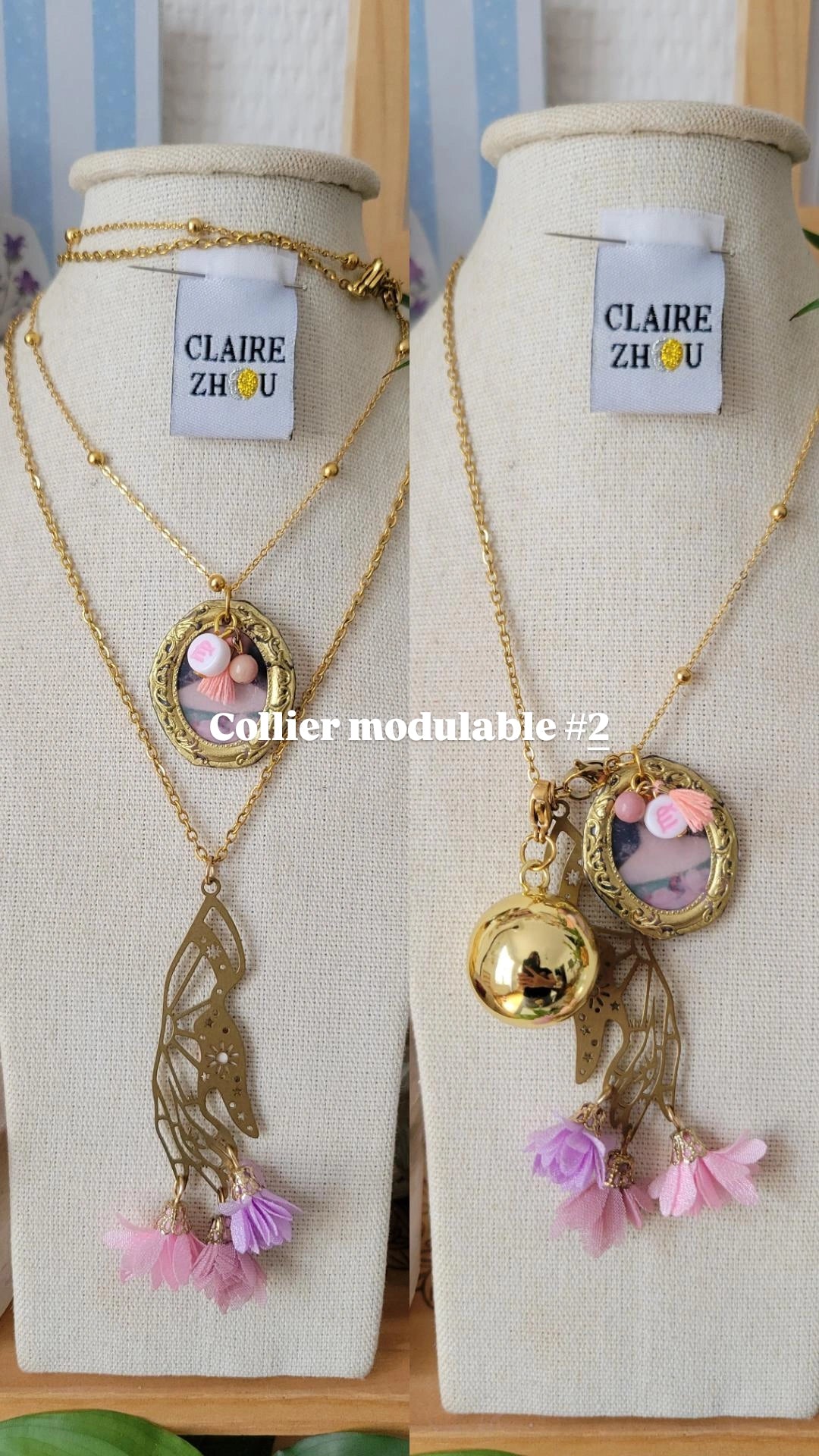 Colliers modulables court/long MERVEILLEUSES, bijoux originaux et uniques 2026 ✨️